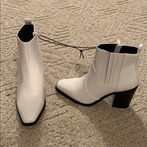 Forever 21 white booties